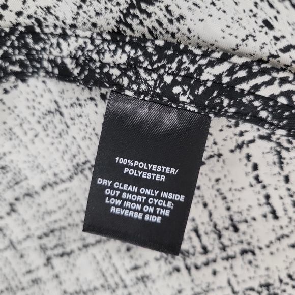 Lafayette 148 Zip Front Lightweight Jacket Blazer Size 10 Black White - Picture 4 of 5